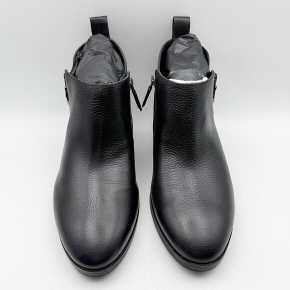 Vionic Womens Cecily Ankle Boots US 6 Wide Black Leather Waterproof EUC - Picture 6 of 14